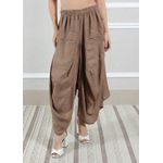 Calça Saruel Linho Italiano Chocolate