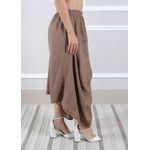 Calça Saruel Linho Italiano Chocolate