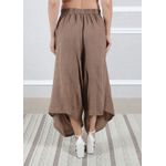 Calça Saruel Linho Italiano Chocolate