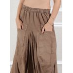 Calça Saruel Linho Italiano Chocolate