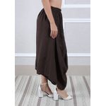 Calça Saruel Linho Italiano Marrom