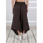 Calça Saruel Linho Italiano Marrom