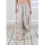 Calça Saruel Linho Italiano Cru