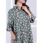 Chemise Vilma Linho Italiano Militar