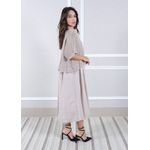 Vestido Melinda Linho Italiano Cru .