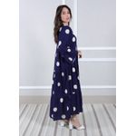 Vestido Bianca Viscose Italiana Marinho .