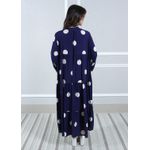 Vestido Bianca Viscose Italiana Marinho .