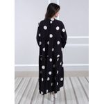 Vestido Bianca Viscose Italiana Preto .