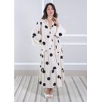 Vestido Bianca Viscose Italiana Cru