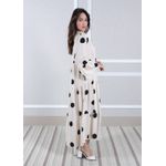 Vestido Bianca Viscose Italiana Cru