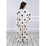 Vestido Bianca Viscose Italiana Cru