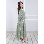 Vestido Bianca Viscose Italiana Militar .