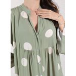 Vestido Bianca Viscose Italiana Militar .