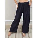 Calça Zara Linho Italiano Marinho