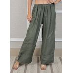 Calça Zara Linho Italiano Verde Militar