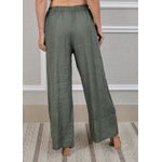 Calça Zara Linho Italiano Verde Militar