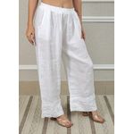 Calça Zara Linho Italiano Branca 