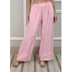 Calça Zara Linho Italiano Rosa Bebê
