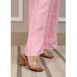 Calça Zara Linho Italiano Rosa Bebê