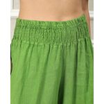 Calça Karina Linho Italiano Verde Bandeira 