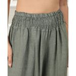 Calça Karina Linho Italiano Verde Militar