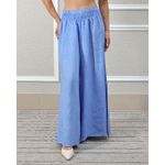 Calça Karina Linho Italiano Azul Hortência 