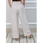 Calça Zara Linho Italiano Bege