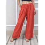 Calça Zara Linho Italiano Terracota
