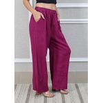Calça Zara Linho Italiano Uva
