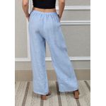 Calça Zara Linho Italiano Azul Bebe