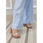 Calça Zara Linho Italiano Azul Bebe