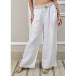 Calça Palmira Linho Italiano Branca