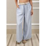 Calça Palmira Linho Italiano Azul Bebe