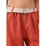 Calça Palmira Linho Italiano Terracota
