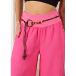 Calça Oliva Linho Italiano Pink