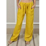 Calça Jane Linho Italiano Mostarda 