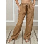 Calça Jane Linho Italiano Caramelo