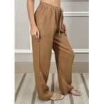 Calça Jane Linho Italiano Caramelo