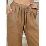 Calça Jane Linho Italiano Caramelo