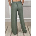 Calça Jane Linho Italiano Verde Militar