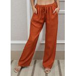 Calça Jane Linho Italiano Terracota