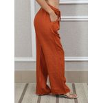 Calça Jane Linho Italiano Terracota