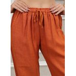 Calça Jane Linho Italiano Terracota