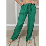 Calça Jane Linho Italiano Verde Bandeira 
