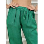 Calça Jane Linho Italiano Verde Bandeira 