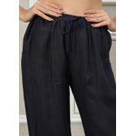 Calça Jane Linho Italiano Azul Marinho 