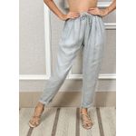 Calça Clássica Linho Italiano Cinza 