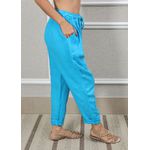 CALÇA CLÁSSICA AZUL TURQUESA