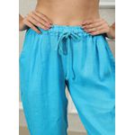 CALÇA CLÁSSICA AZUL TURQUESA