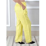 Calça Jane Linho Italiano Amarelo